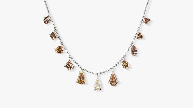 Ashaha brown diamond necklace