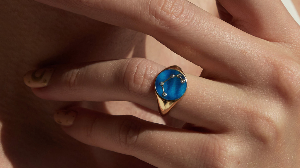 The Aries signet ring from the new “Astra” collection