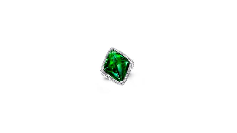 Graff Emerald and Diamond Ring