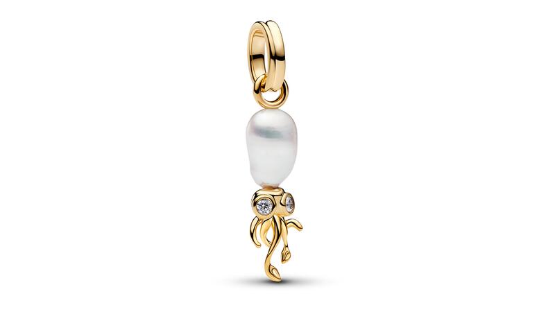 Pandora squid baroque pearl dangle charm