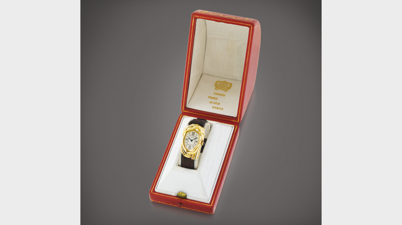 Rahier’s Cartier Cheich comes in its original box designed for the Cartier Challenge winner.