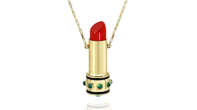 Rachel Quinn x Gemfields Lipstick Locket Necklace