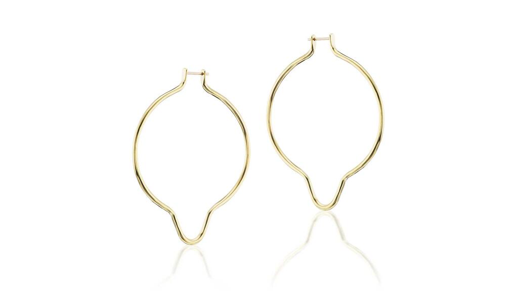 Lorraine West Nipple hoop earrings