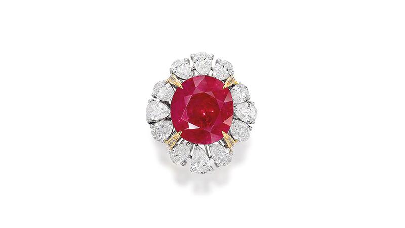 ruby and diamond ring Bonhams