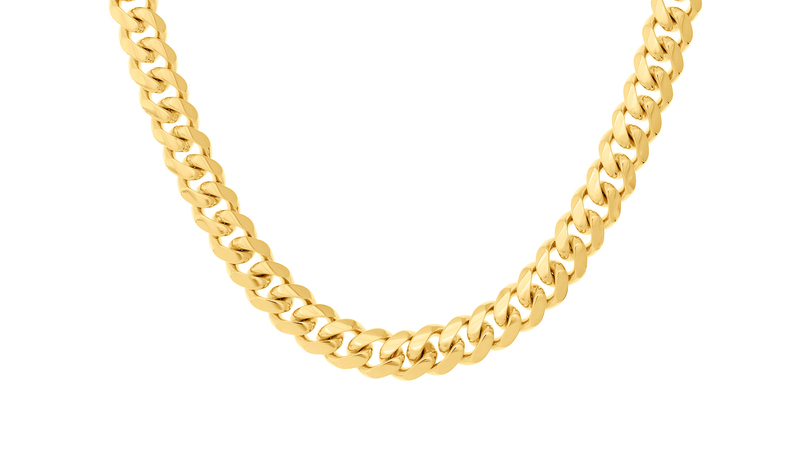 <a href="http://midaschain.com/" target="_blank">Midas Chain </a>14-karat gold Cuban Chain Miami ($24,500)