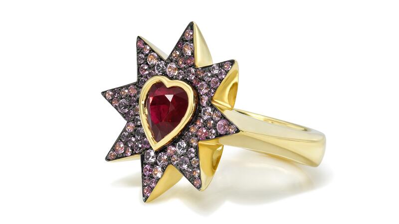 Rachel Quinn x Gemfields Radiant Heart Pinky Ring