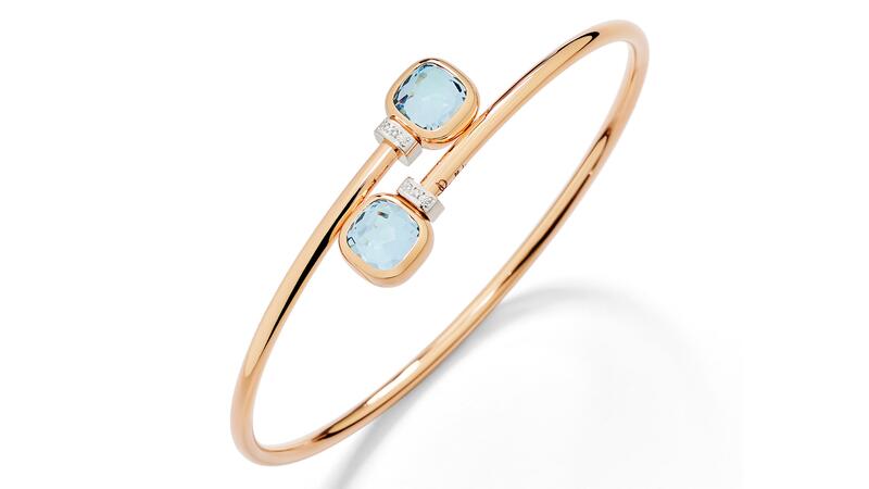 Pomellato Nudo Fine Jewelry Blue Topaz Mini Bracelet