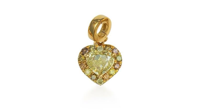 Have a Heart x DDG Khepri Fancy Color Yellow Heart Halo Charm