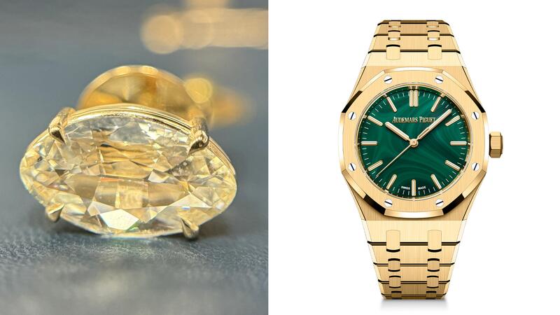 Marvin Douglas Diamond Stud and Audemars Piguet Royal Oak Watch