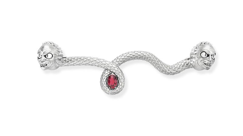 Fabergé Beetlejuice headworm ruby collar bar