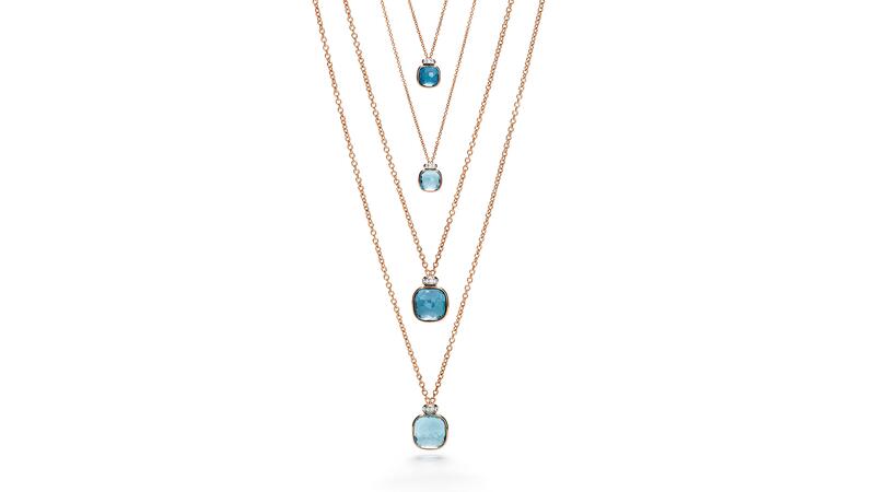 Pomellato Nudo Mini and Classic Fine Jewelry Mini Necklaces