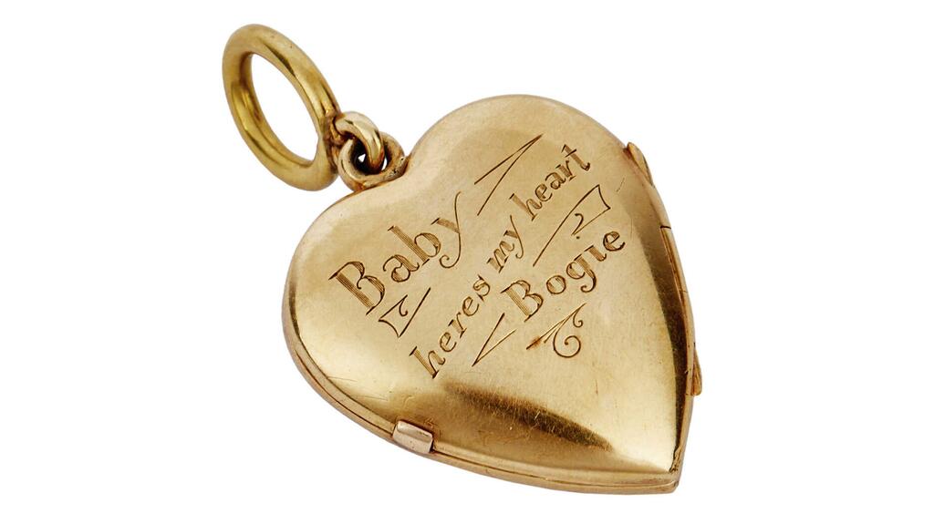 Lauren Bacall heart-shaped locket