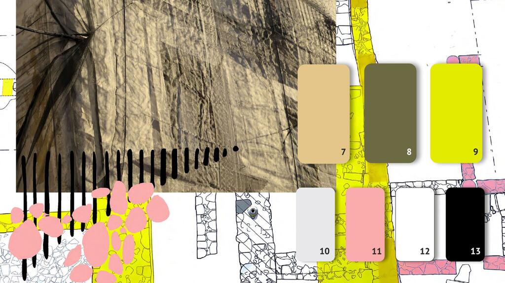 The desert-like palette of “Create and Connect” is both intense and soft. Nora Kühner summer 2027 colors Create and connect