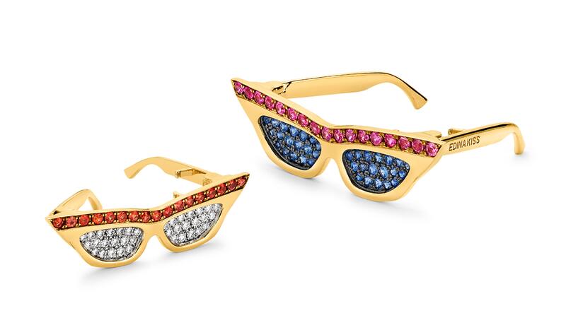 Edina Kiss Small Sunglasses Pendant, Large Sunglasses Pendant