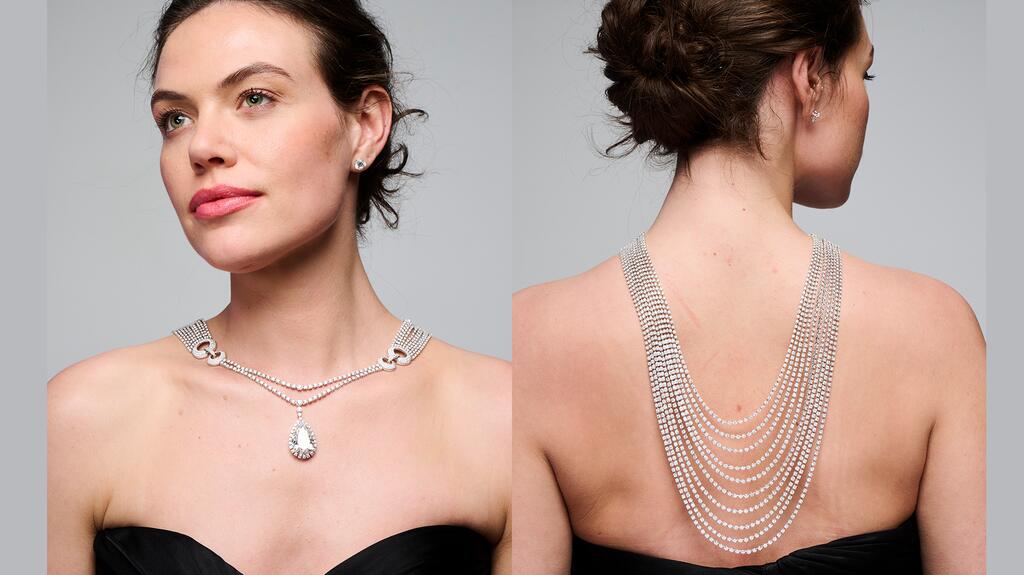 Zales 100th anniversary lab grown diamond necklace