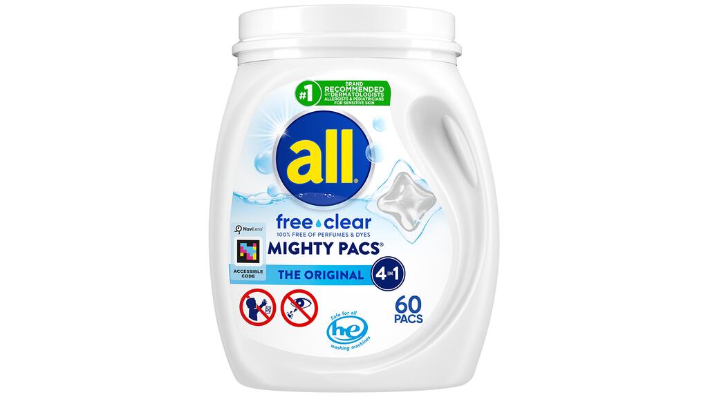 NaviLens logo on All laundry detergent