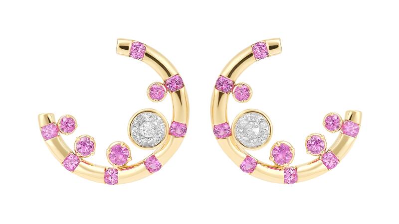 Robinson Pelham Kinetic Pink Sapphire Earrings
