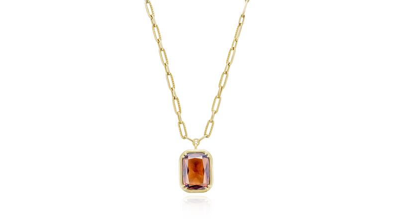 Tacori Allure cognac quartz necklace