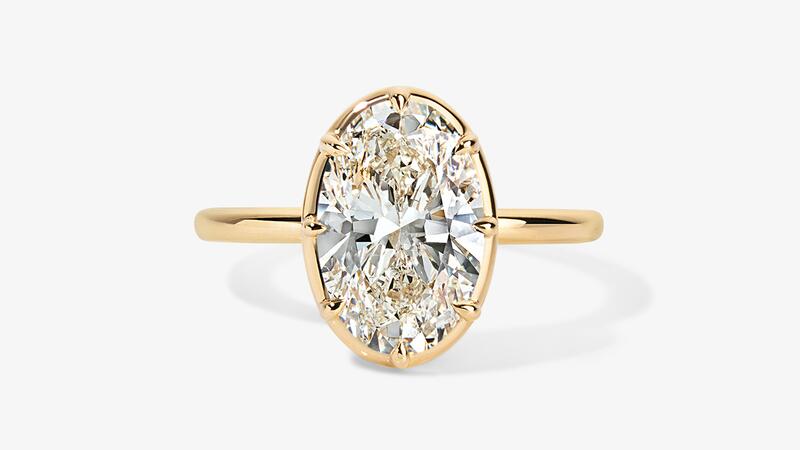 Stephanie Gottlieb oval diamond ring