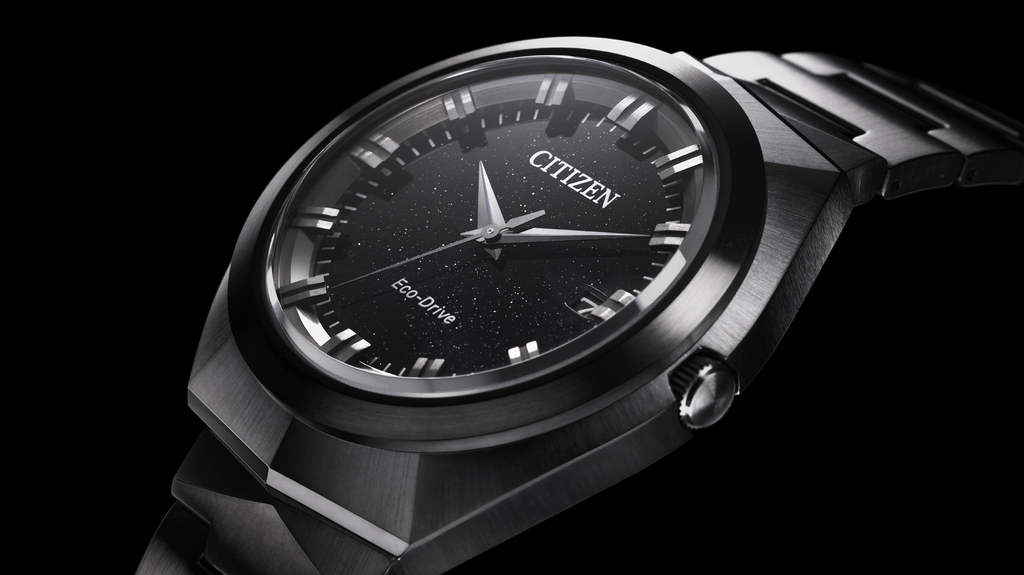 The BN1015-52E model of the new Citizen Eco-Drive 365 features a black ion-plated stainless steel case and bracelet.