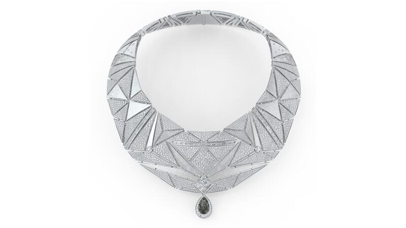 De Beers high jewelry Metamorphosis diamond collar