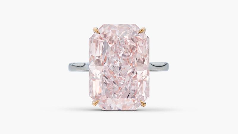 14 carat fancy light purplish pink diamond ring