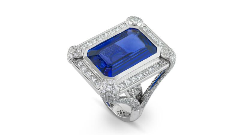 Kouzoupis Jewellery tanzanite and diamond ring