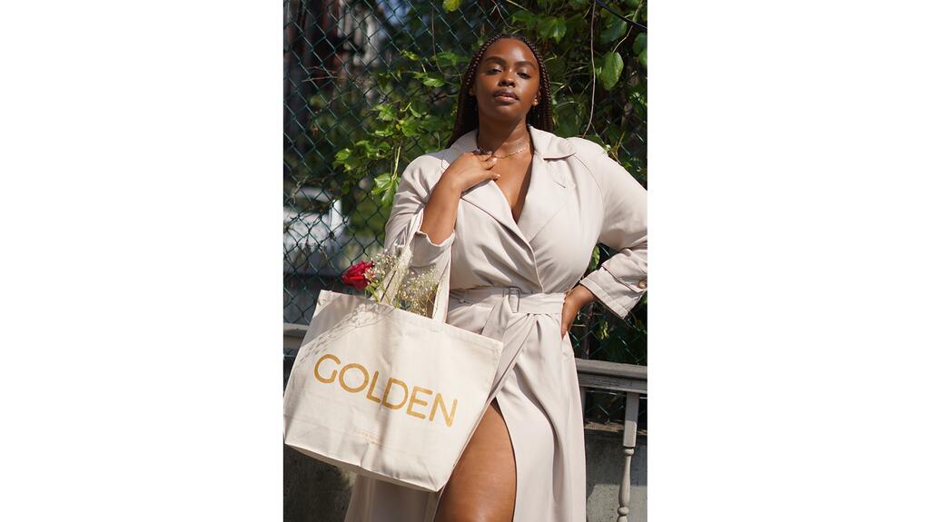Beloti showcases diverse models in her size-inclusive campaign imagery, a rarity in the fine jewelry space. Gwen Beloti jewelry campaign