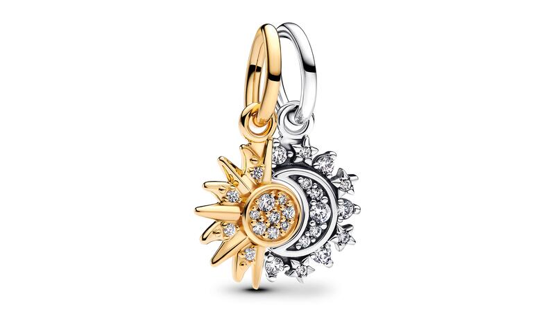 Pandora sun and moon dangle charm