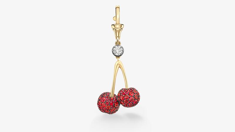 Jessica McCormack Fruit Salad Twin Cherry Pendant