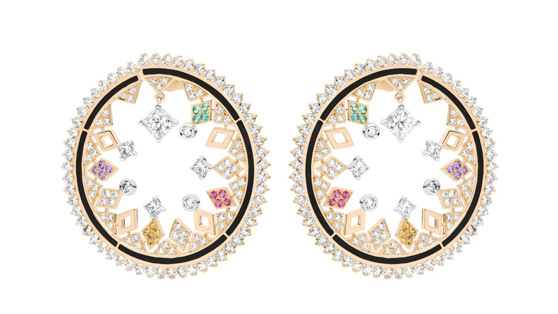 <a href="https://nouvelheritage.com/" target="_blank">Nouvel Heritage</a> 18-karat rose gold, tourmaline, and diamond earrings ($60,000)