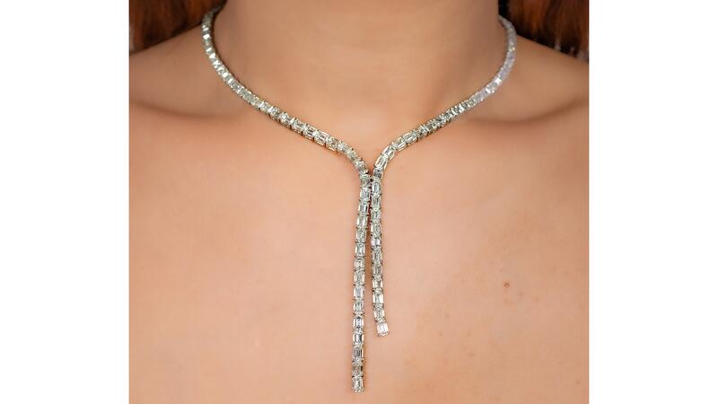 Jared Atelier diamond lariat necklace