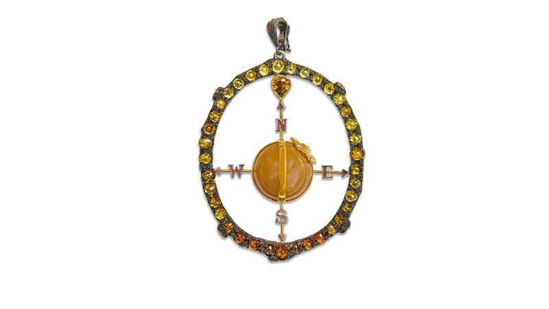K. Brunini Jewels Body Armor Compass Pendant
