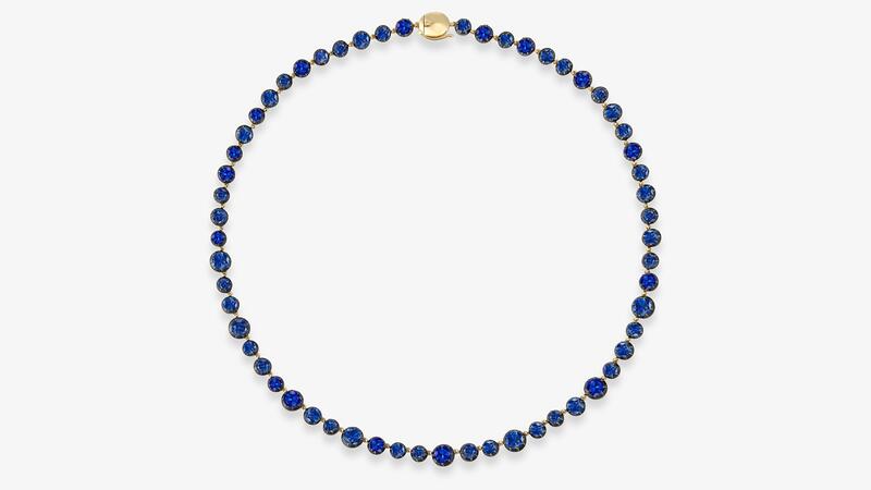 Jessica McCormack Fruit Salad Sapphire Button Back Necklace