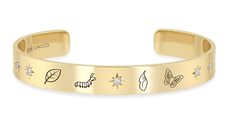 Cynthia Erivo x Zoe Chicco Butterfly Transformation Wide Cuff Bracelet