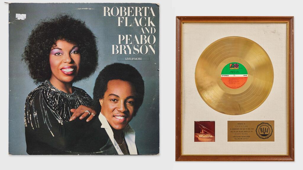 Roberta Flack and Peabo Bryson Album and Roberta Flack’s “Killing Me Softly” RIAA Gold Record