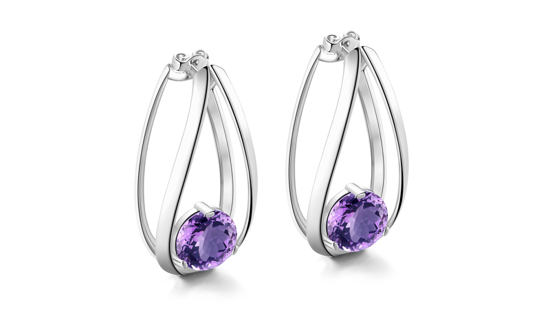 <a href="https://usa.pianegonda.com/shop/collections/tecum/earrings-tecum-pcm28" target="_blank">Pianegonda</a> “Tecum” sterling silver earrings with two violet amethysts ($569)