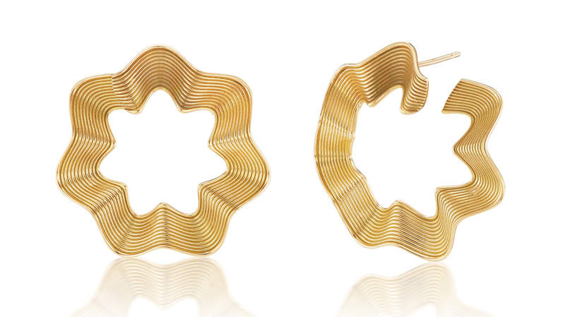“Ric Rac Large Earrings” in 18-karat yellow gold ($4,585)