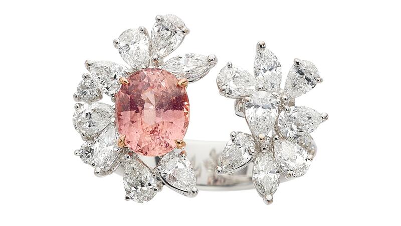 Padparadscha ring