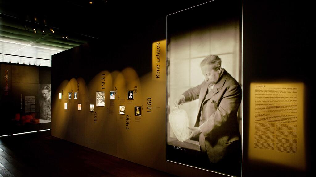 Interior shot of Musée Lalique