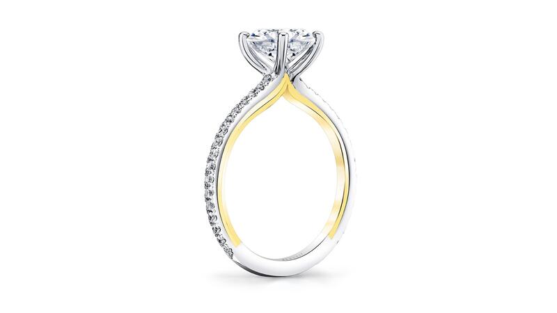 Sylvie Jewelry Shell Iconelle diamond engagement ring