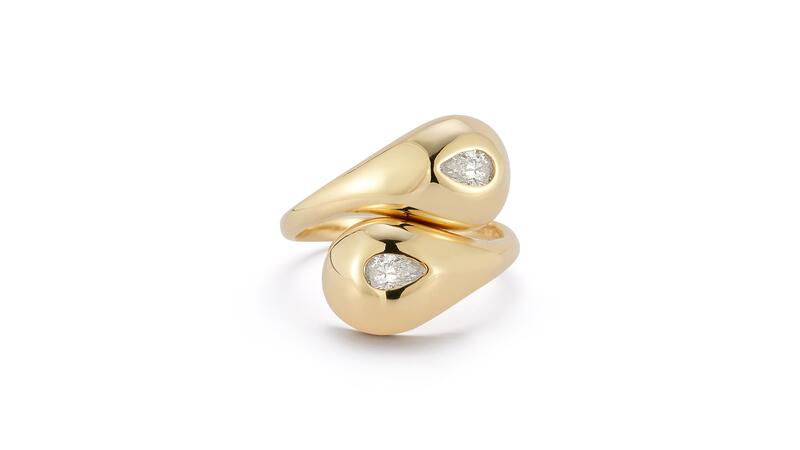 Mateo Twin Water Droplet ring