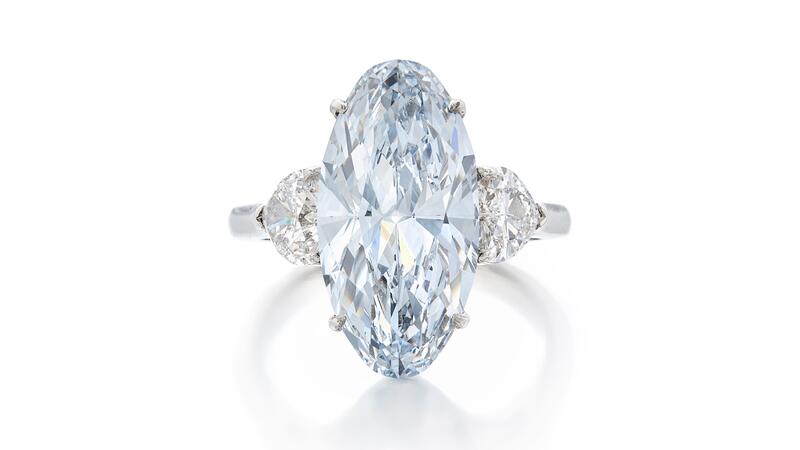 blue diamond ring