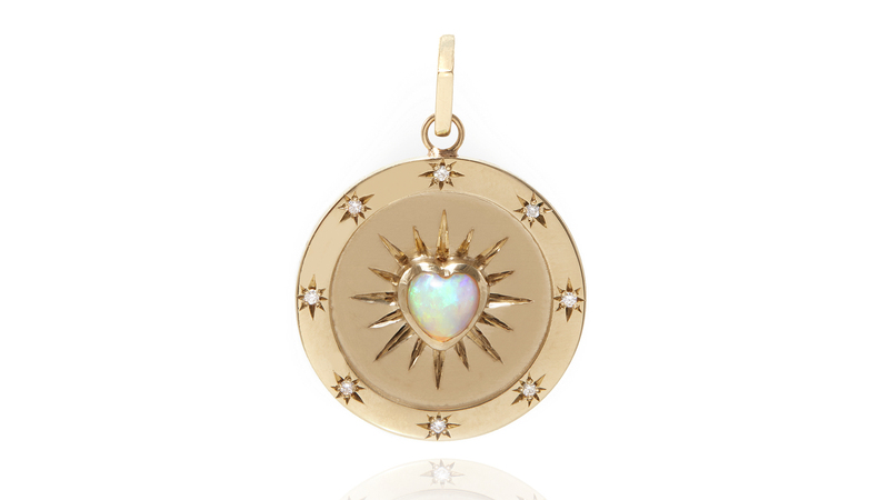<a href="https://ashleyzhangjewelry.com/products/opal-heart-starlight-pendant" target="_blank">Ashley Zhang</a> 14-karat gold opal “Heart Starlight Pendant” with diamonds ($1,850)