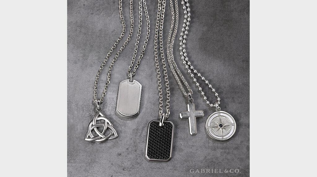 “Amulets” or pendants are crafted in different symbols, including lots of religious icons.