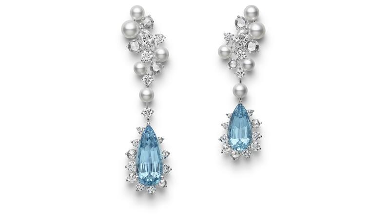 Mikimoto Praise to the Sea water’s surface earrings