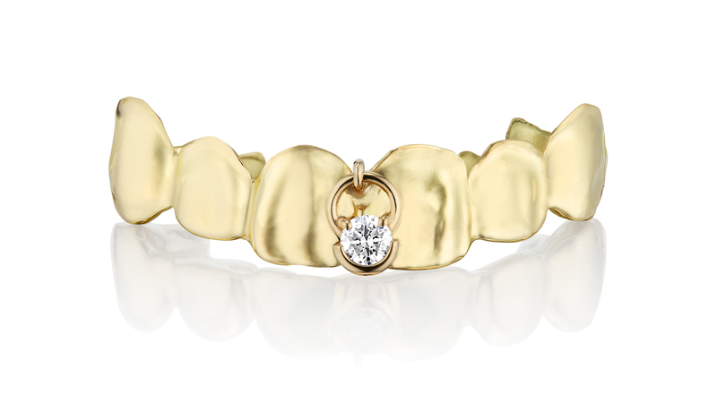 Bautista also made one of her custom grills for Couture, in gold with, of course, a De Beers’ Code of Origin diamond.