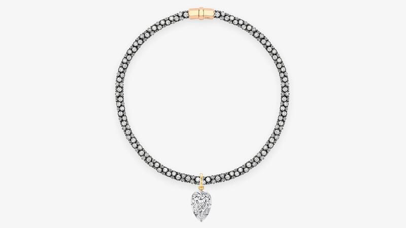 Jessica McCormack The Bell Diamond Pendant and Tempest Diamond Necklace