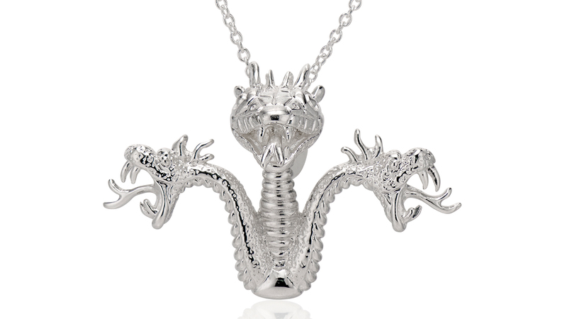 The Lernian pendant in sterling silver ($330). The Lernian Hydra was a multi-headed monster slain by Hercules.