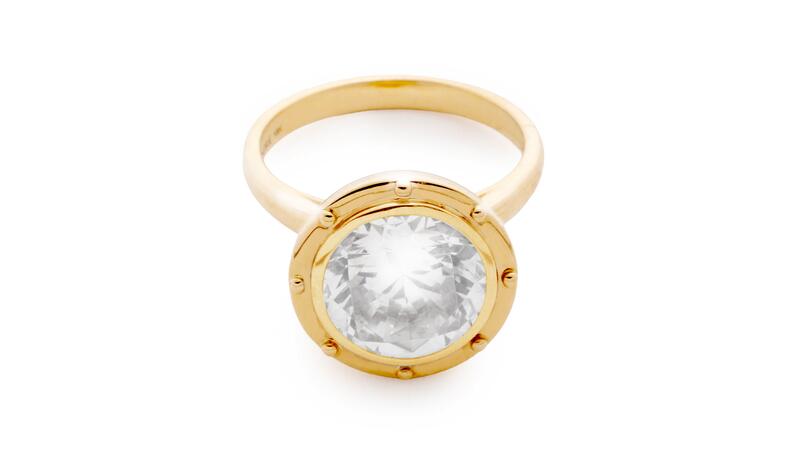 Foundrae Lovestruck Solitaire Round Diamond Ring